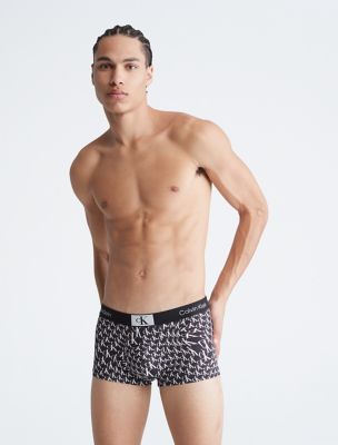 Calvin Klein 1996 Micro Low Rise Trunk, Black Warped Logo