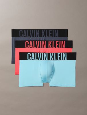 Intense Power 3-Pack Low Rise Trunk, Ombre Blue/Chilly Blue/Punch Pink