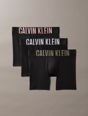 Intense Power Micro 3-Pack Boxer Brief, Black / Deep Lichen Multi