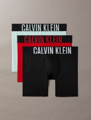 Intense Power Micro 3-Pack Boxer Brief, Black/Goji Berry/Aqua Blue