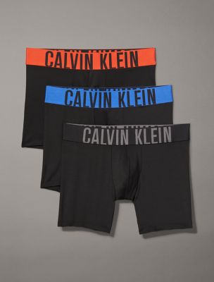 Intense Power Micro 3-Pack Boxer Brief, Black/Dazzling Blue/Grey Sky/Cherry Kiss