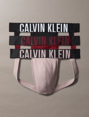 Intense Power Micro 3-Pack Jock Strap, Black / Syrah / Sand Trap Brown