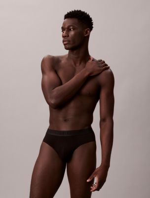 Трусы-брифы CK Black Hip для мужчин, 3 шт. — Calvin Klein — фото 2