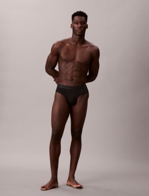 Трусы-брифы CK Black Hip для мужчин, 3 шт. — Calvin Klein — фото 4