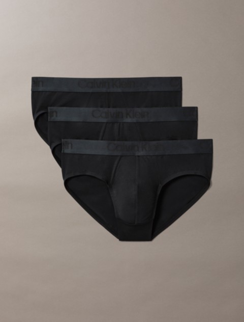 Трусы-брифы CK Black Hip для мужчин, 3 шт. — Calvin Klein