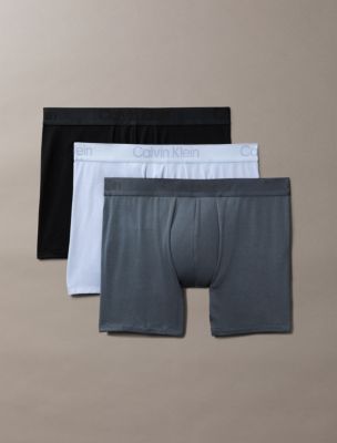 CK Black 3-Pack Boxer Brief, Black/Turbulence/Casual Blue