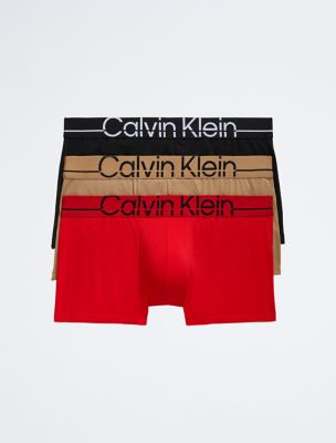 Calvin Klein Pro Fit 3-Pack Micro Low Rise Trunk, Black/Tigers Eye/Rouge