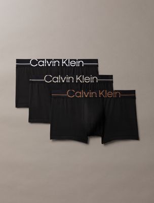 Calvin Klein Pro Fit 3-Pack Micro Low Rise Trunk, Black / Spiced Plum / Vintage Khaki
