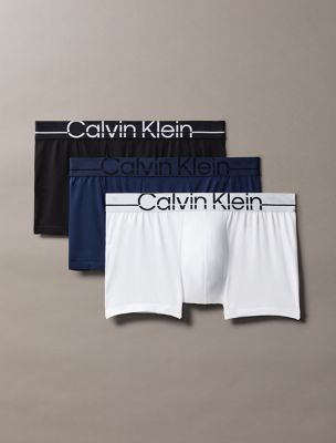 Calvin Klein Pro Fit 3-Pack Micro Low Rise Trunk, Black / Blue Shadow / White