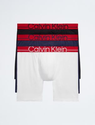 Calvin Klein Pro Fit 3-Pack Long Boxer Brief, Black/Blue Shadow/White