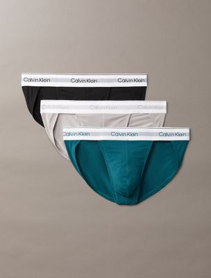 Icon Modal Mesh 3-Pack Sports Brief, Ash / Mediterranea / Black