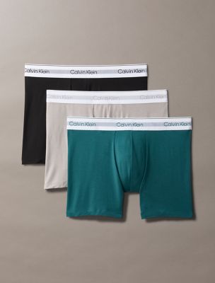 Icon Modal Mesh 3-Pack Boxer Brief, Ash/Mediterranea/Black