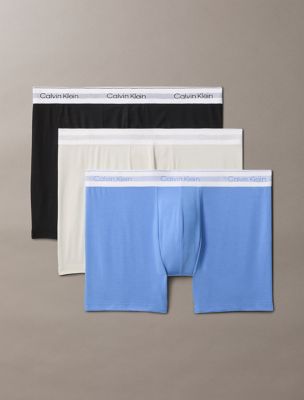 Icon Modal Mesh 3-Pack Boxer Brief, Black/ Glacier/ Chalk