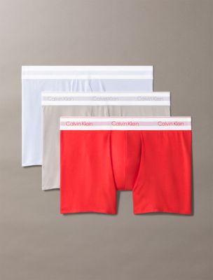 Icon Modal Mesh 3-Pack Boxer Brief, Ash/ Molten/ Halogen Blue