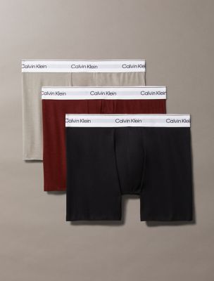 Icon Cotton Stretch 3-Pack Boxer Brief, Rusted Root / Black / Rock Ridge