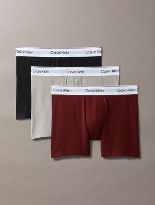 Icon Cotton Stretch 3-Pack Low Rise Trunk, Rusted Root / Black / Rock Ridge