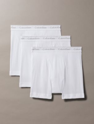Cotton Classics 3-Pack Boxer Brief, 3 White (Legacy 100)