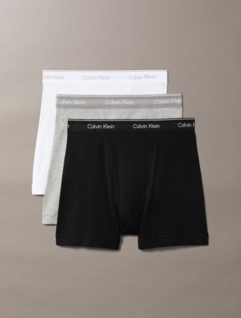 Трусы-боксеры Classics для мужчин, хлопок, 3 шт. — Calvin Klein