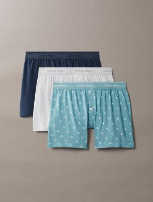 Cotton Classics 3-Pack Knit Boxer, Micro Chip/Diamond Logo+Zoni Beach/Ink