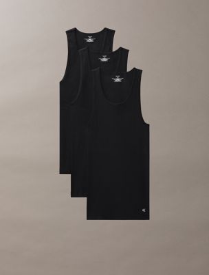 Cotton Classics 3-Pack Tank Top, Black/Black/Black