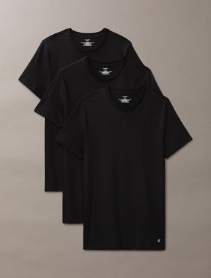 Cotton Classics 3-Pack Crewneck T-Shirt, Black/Black/Black