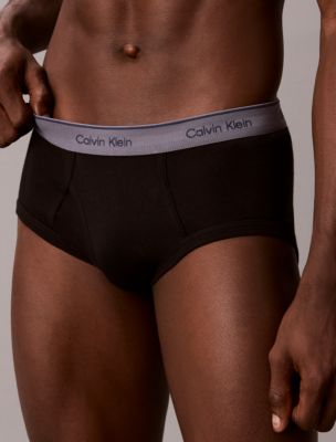 Трусы-брифы Classics для мужчин, хлопок, 5 шт. — Calvin Klein, цвет: Чёрный / Разноцветный — фото 4