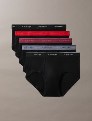 Cotton Classics 5-Pack Brief, Black w/ Multi WBS
