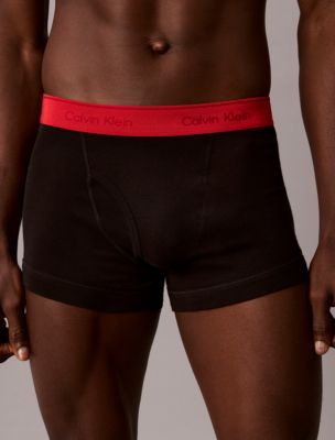 Бельё Classics для мужчин, хлопок, 5 шт. — Calvin Klein, цвет: Чёрный / Разноцветный — фото 4