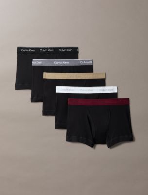 Cotton Classics 5-Pack Trunk, Black / Medium Grey Heather / Syrah / White / Rustic Ranch