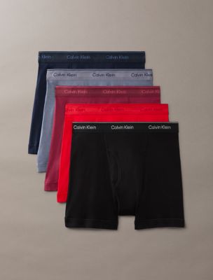 Cotton Classic 5-Pack Boxer Brief, Dark Sapphire Multi