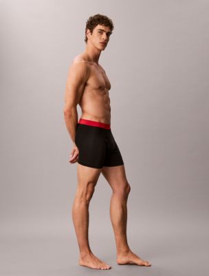 Мужские трусы-боксеры Calvin Klein Cotton Classic, набор из 5 шт, цвет: Чёрный / Разноцветный — фото 3