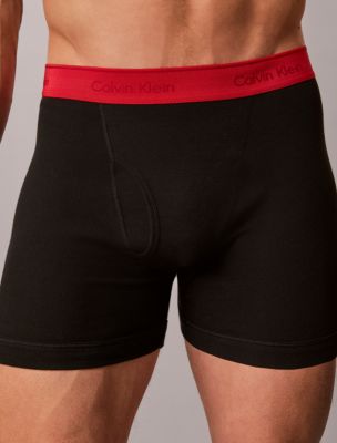 Мужские трусы-боксеры Calvin Klein Cotton Classic, набор из 5 шт, цвет: Чёрный / Разноцветный — фото 6