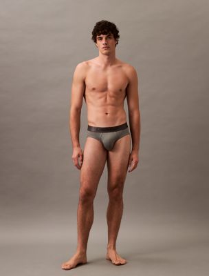 Brushed Microfiber Stretch Hip Brief, Platinum Rust