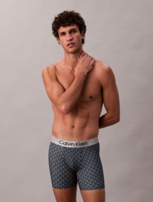Brushed Microfiber Stretch Boxer Brief, Teenie Deluster Emblem/Shoreline