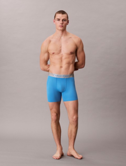 Трусы-боксеры Brushed для мужчин, микрофибра, стрейч — Calvin Klein