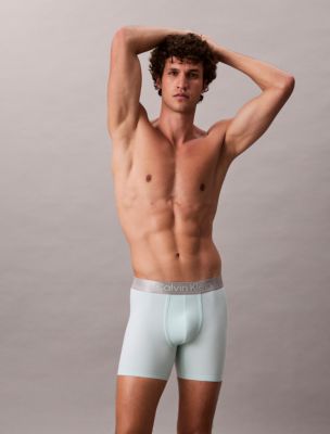 Brushed Microfiber Stretch Boxer Brief, Moonlight Jade