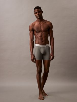 Brushed Microfiber Stretch Boxer Brief, Platinum Rust