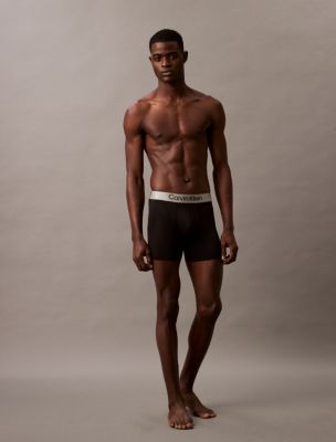 Brushed Microfiber Stretch Boxer Brief, Black