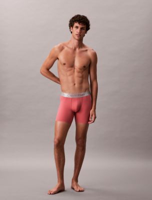 Brushed Microfiber Stretch Boxer Brief, Antique Pink