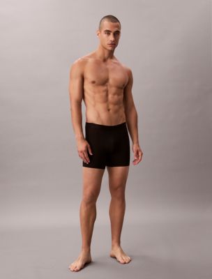Microfiber Stretch Grip Boxer Brief, Black