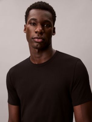 Мужские футболки Calvin Klein Cotton Stretch Blend 3-Pack Slim Fit Crewneck T-Shirt — фото 3