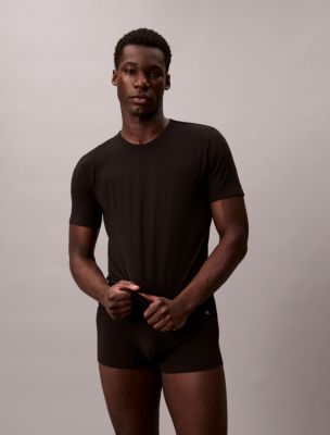 Мужские футболки Calvin Klein Cotton Stretch Blend 3-Pack Slim Fit Crewneck T-Shirt — фото 5