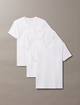 Cotton Blend 3-Pack T-Shirt, White