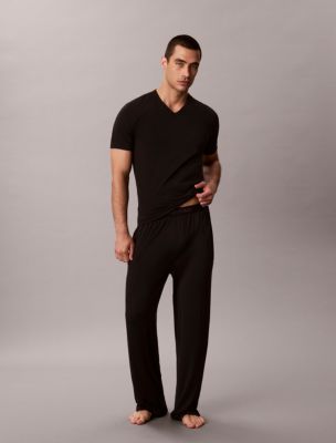 Мужские футболки Calvin Klein Cotton Stretch Blend 3-Pack Slim Fit V-Neck T-Shirt — фото 2