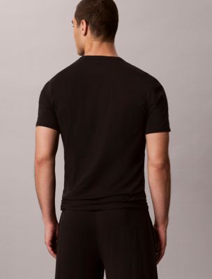 Мужские футболки Calvin Klein Cotton Stretch Blend 3-Pack Slim Fit V-Neck T-Shirt — фото 5