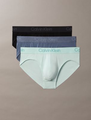 Ultra Soft Modal 3-Pack Hip Brief, Black/Pale Meadow/Grisaille