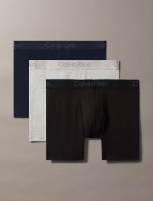 Ultra Soft Modal 3-Pack Boxer Brief, Grey Heather / Black / Shoreline