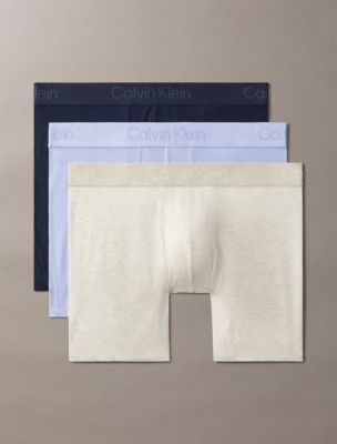 Ultra Soft Modal 3-Pack Boxer Brief, Shoreline/Oatmeal Heather/Saltwater