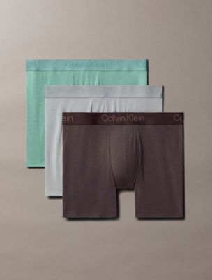 Ultra Soft Modal 3-Pack Boxer Brief, Classic Taupe / Pale Surf Grey / Charming Green