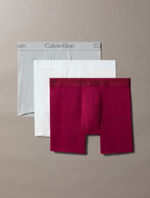 Ultra Soft Modal 3-Pack Boxer Brief, Greatest Grey/Beet Red/Icy Grey